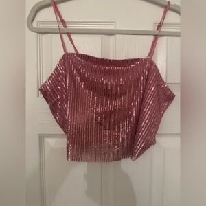 Chellie Top, City Sequin Rose by Walter Baker NWT
